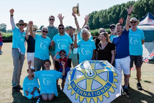 Southsea Castle Rotary Club participated in the Relay for Life to support Cancer Research.