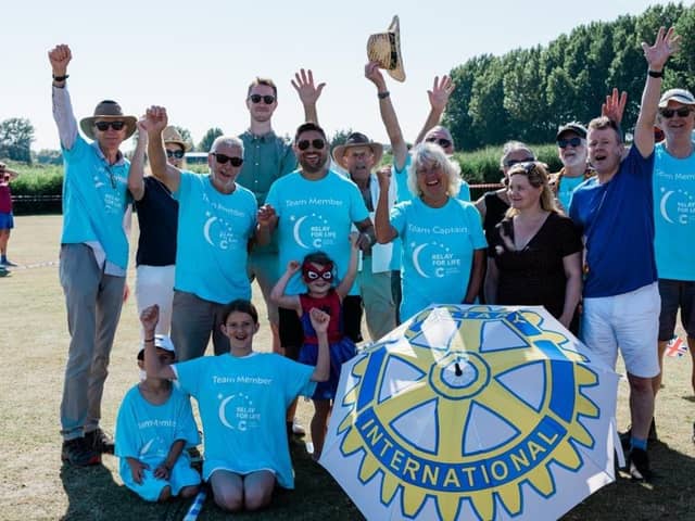 Southsea Castle Rotary Club participated in the Relay for Life to support Cancer Research.