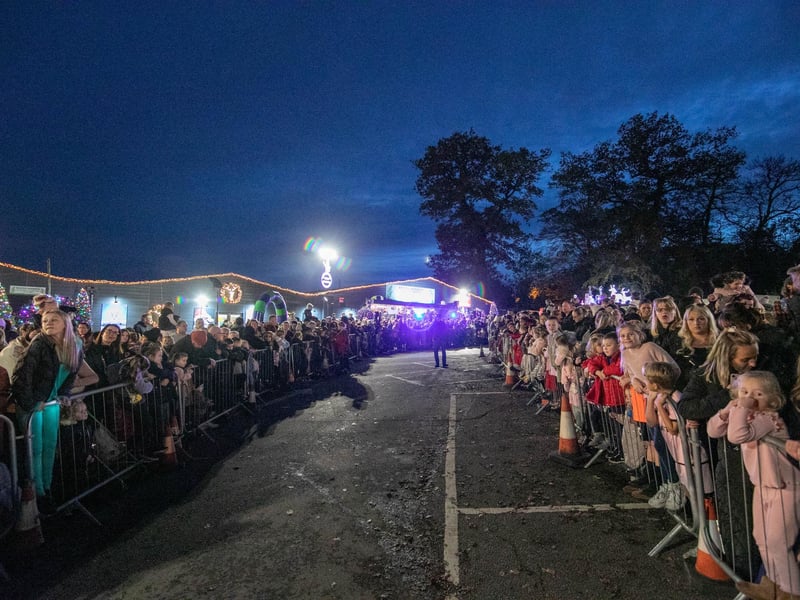 Queues for the grotto.