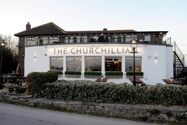 The Churchillian Pub along Portsdown Hill Road was awarded planning permission for a new outdoor bar. Picture: Sarah Standing (170460-5334)