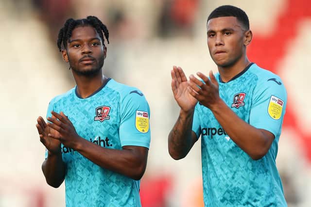The League Two side have yet to play their second-round tie against Pompey as the game was postponed because of the Gresians' recent FA Cup replay against Bradford. They currently sit third in League Two and have suffered just two defeats this season in the division.  (Photo by Jacques Feeney/Getty Images)