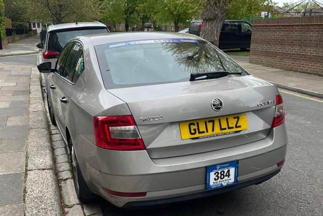 Simon Curtis, 56, took advantage of his dad’s death in 2020 by using the deceased’s Blue Badge to park his Skoda Octavia without a permit in a residential parking zone RPZ near to his St Georges Square home in the city. Pic Portsmouth City Council