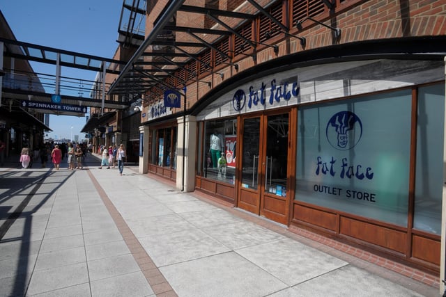 The Fat Face store which used to call Gunwharf Quays home.