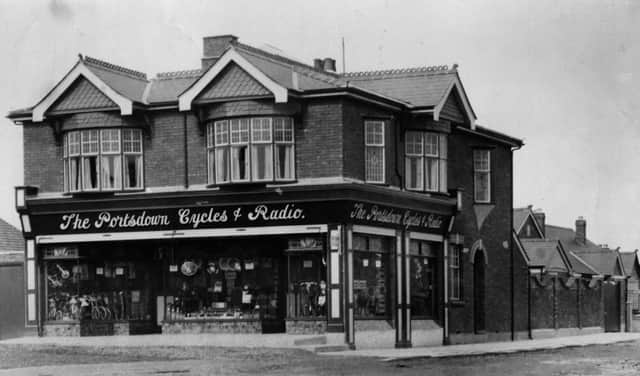 The former Portsdown Cycles & Radio premises on the corner of London Road and Lansdowne Avenue, Widley.
Picture: Barry Cox collection