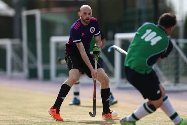Luke Parsons on the ball for Portsmouth during their 5-4 loss to Sunbury. Picture: Chris Moorhouse