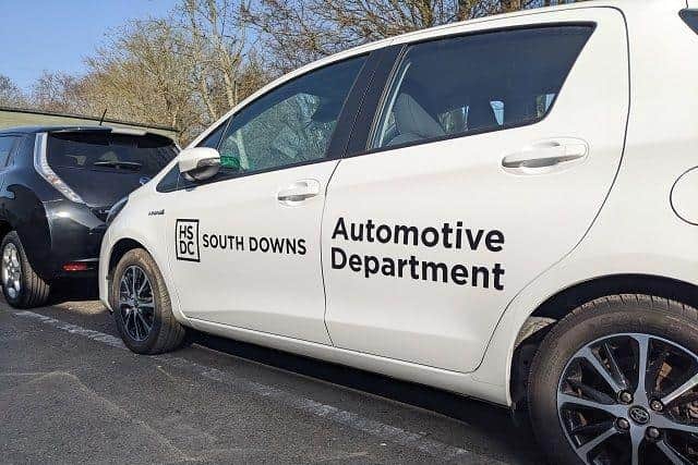 South Downs Campus' electric vehicle, used on the automotive course.