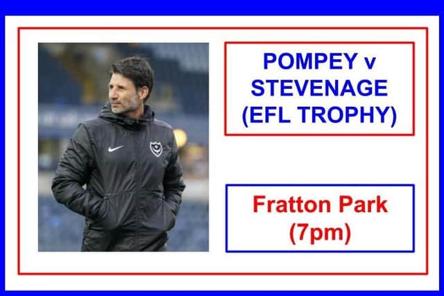 Pompey welcome Stevenage in the EFL Trophy this evening.