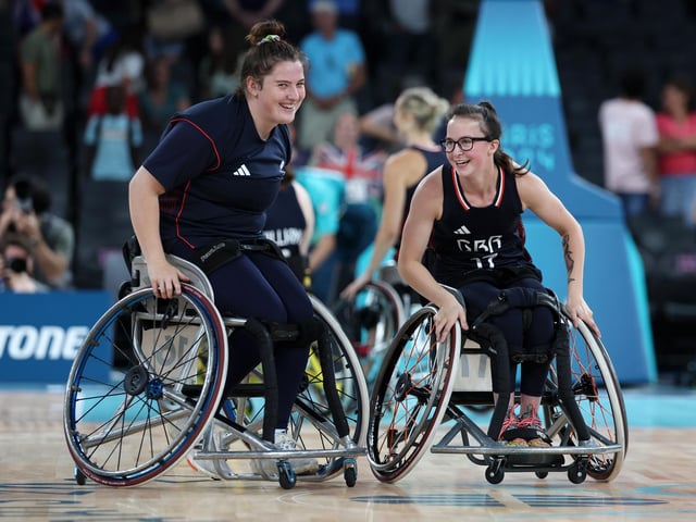 Portsmouth pair Jade Atkin and Maddie Martin. Picture: Naomi Baker/Getty Images