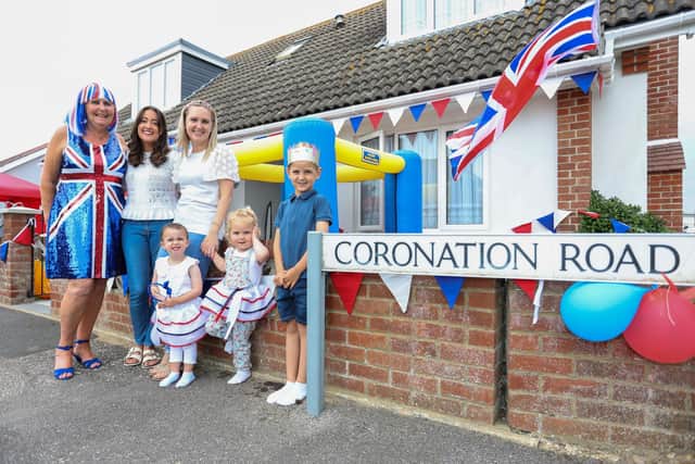Jubilee parties happened all across the region on Friday afternoon, as people took to the streets to celebrate the Queens Jubilee.
Pictured - Irene Wilson, Vicki Wilson, Steph Preston, Sophia Wilson, 2, Isla Preston, 2 and Harry Preston, 5 all enjoyed their Jubilee celebrations on Friday afternoon
Photos by Alex Shute