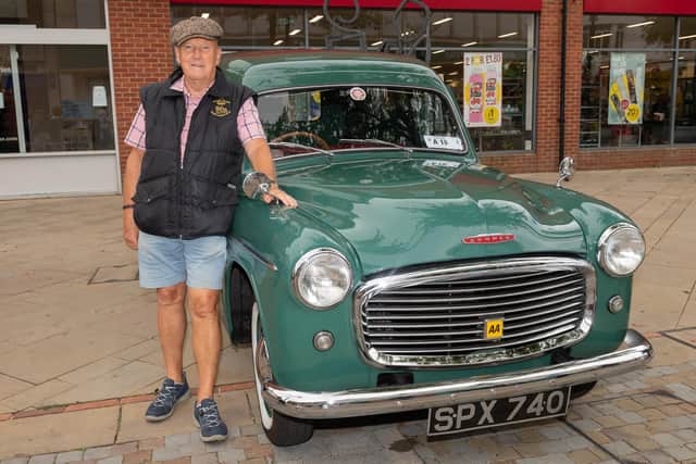 Pictured is: Peter Denham with his 1555 Commer long wheel base express delivery van, this is one of four remaining in the world.Picture: Keith Woodland (110921-2)