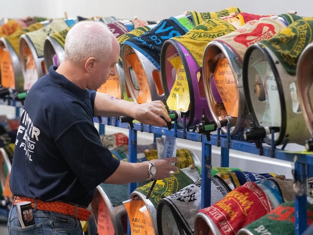 Barrels of ale. Picture: Keith Woodland (22022020-1)