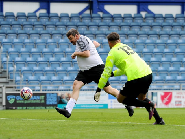 Pompey Legends v Alan Knight Celebrity XI in a charity fundraising match at Fratton Park on Bank Holiday Monday. Picture: Sarah Standing (050525-6028)