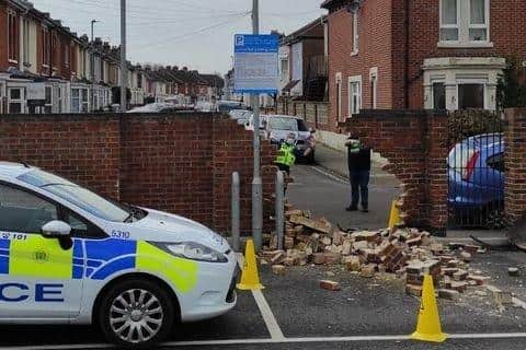 The scene at Lidl, in London Road, North End on Wednesday, April 14. Picture supplied by a reader. 