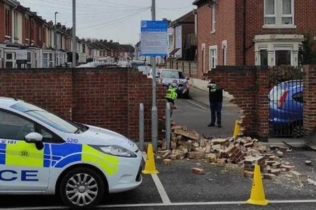 The scene at Lidl, in London Road, North End on Wednesday, April 14. Picture supplied by a reader.