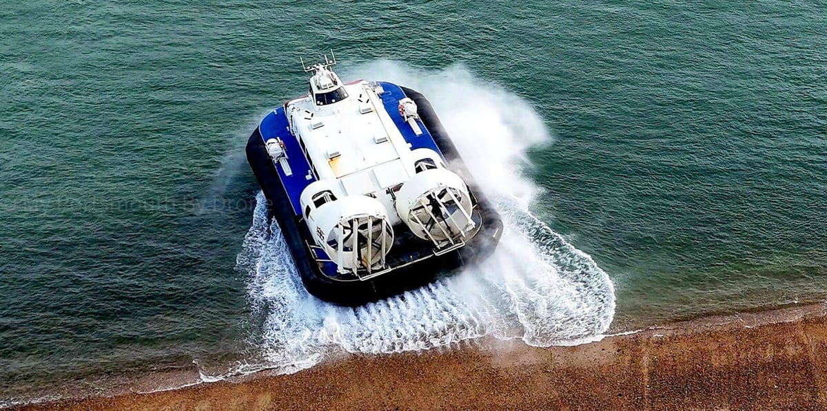 Aerial shots of the hover on a summer's evening
