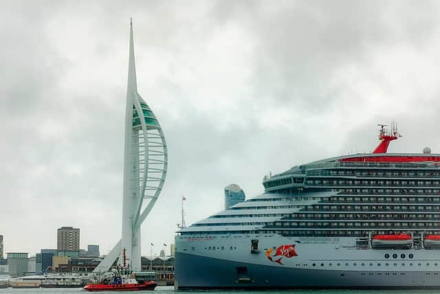 Scarlet Lady Arriving in Portsmouth taken by Ben Dollery