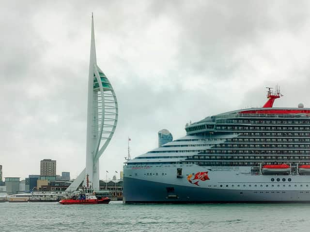 Scarlet Lady Arriving in Portsmouth taken by Ben Dollery