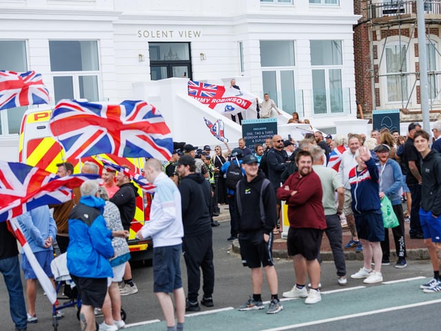 Southsea protest turned violent on Saturday