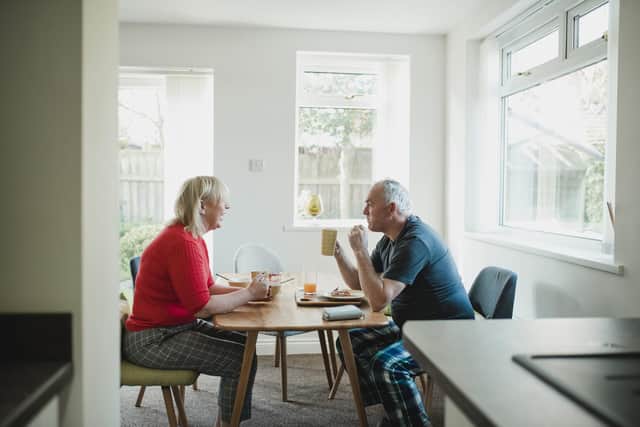 Fiona Caine givea advice to a woman who is struggling after her husband lost his job. Picture: PA