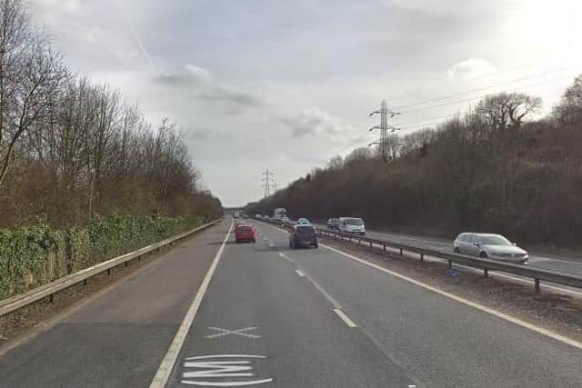 The A3(M) southbound near Horndean. Picture: Google