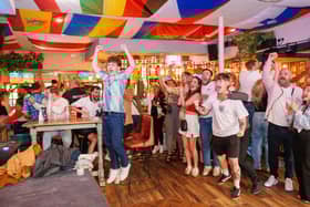 Celebrations at the Lord John Russell. Picture: Marcin Jedrysiak