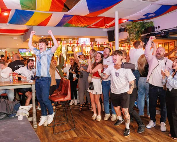 Celebrations at the Lord John Russell. Picture: Marcin Jedrysiak