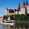 Viking Longship Beyla near the Albrechtsburg Castle along the Elbe River in Meissen, Germany. Image: Viking Cruises