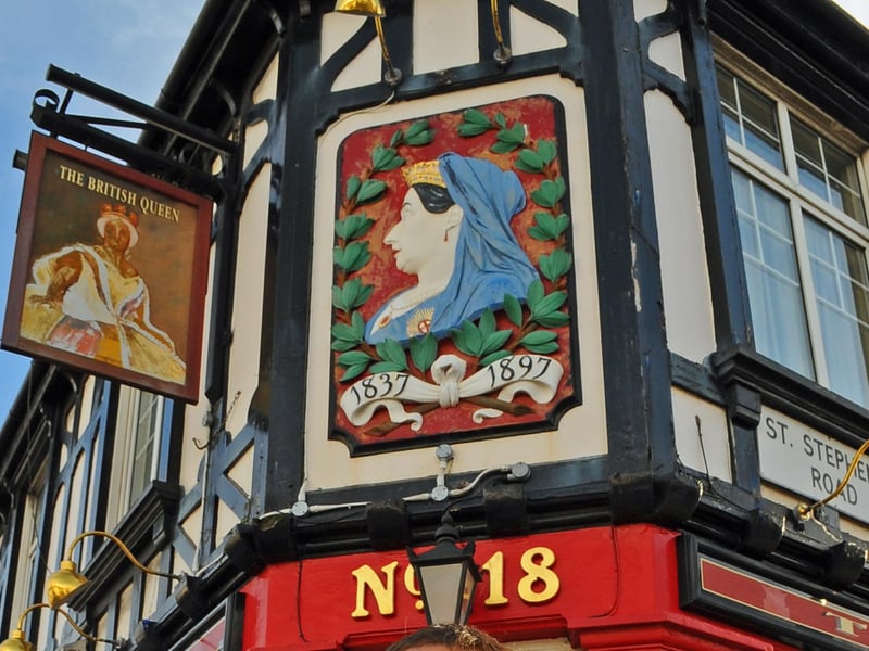 The British Queen pub in Queens Road.