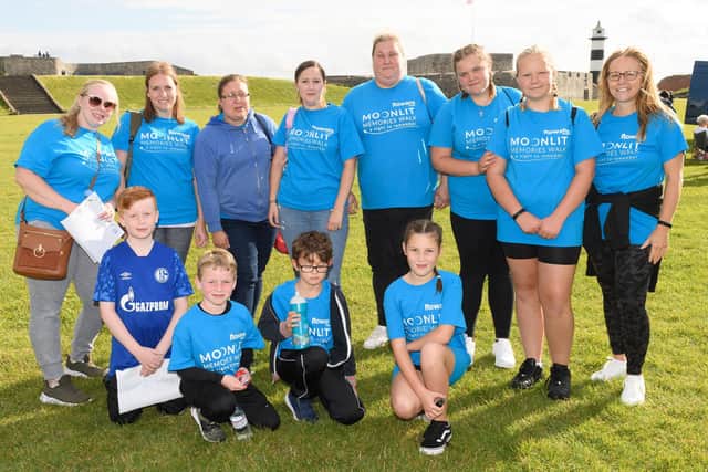 The Rowan's Hospice is hosting a fundraising walk called Moon and Stars Memory Walk
Pictured is: Walkers at the event
Picture: Keith Woodland (310721-28)