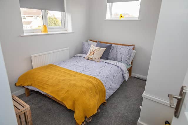 The room given up to a Ukrainian refugee. Picture: Mike Cooter (150322)