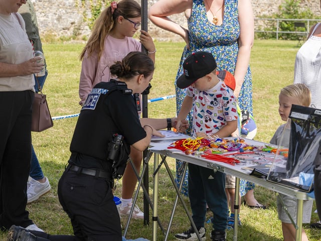 Police educating guests at Portchester Gala