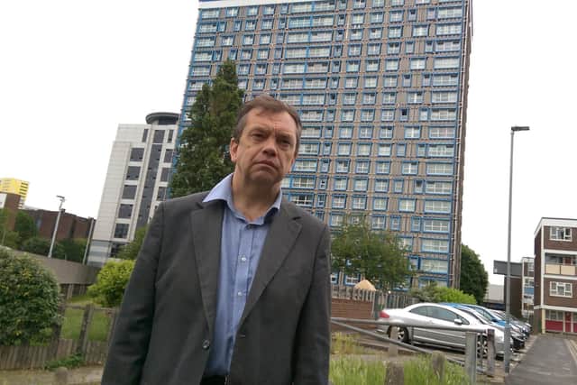 Councillor Darren Sanders outside Horatia House in Portsmouth. Picture: Malcolm Wells