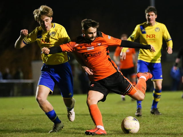 Portchester (orange) v Meon Milton. Picture by Nathan Lipsham