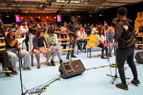 Live at the Bandstand from the Staggeringly Good Brewery, Rodney Road, Fratton. Picture: Chris  Moorhouse (150624-72)