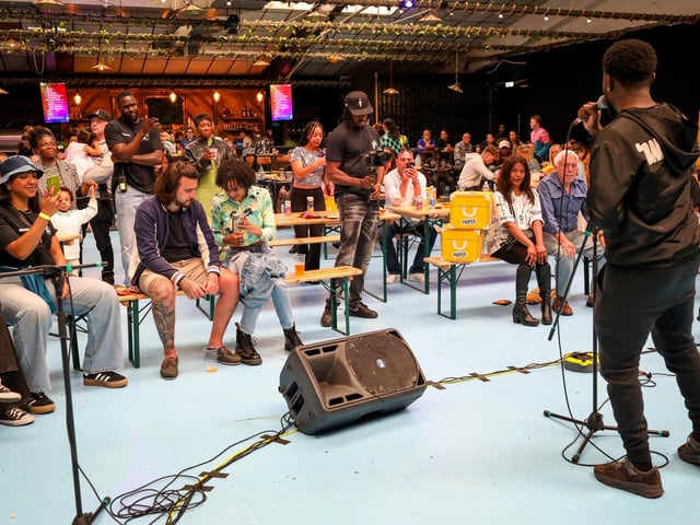 Live at the Bandstand from the Staggeringly Good Brewery, Rodney Road, Fratton. Picture: Chris Moorhouse (150624-72)