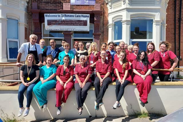 Staff from St Ronans Care Home in Southsea