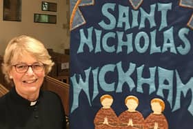 Rev Jane Isaac, from St Nicholas Church, in Wickham 