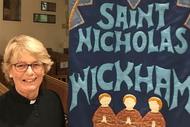 Rev Jane Isaac, from St Nicholas Church, in Wickham