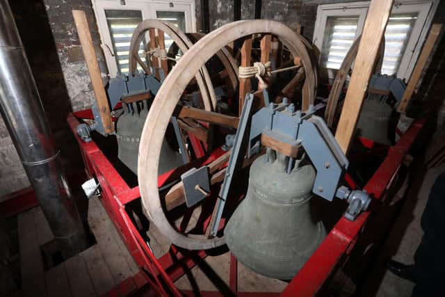 The bells in the church. Picture: Sam Stephenson.