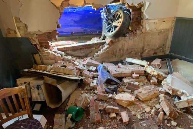'Structure' damage has been caused to the Admiral Drake pub, and it is closed until further notice.