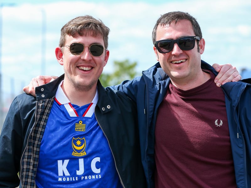 Pompey fans before the last home game of the season, Portsmouth v Wigan Athletic, at Fratton Park, PortsmouthPicture: Chris Moorhouse
