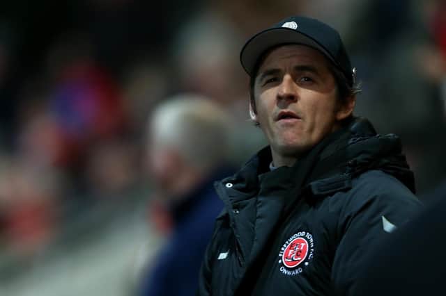 Fleetwood boss Joey Barton. Picture: Lewis Storey/Getty Images