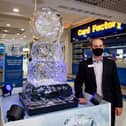 Centre manager Mike Taylor near the ice sculpture at Fareham Shopping Centre.

Picture: Habibur Rahman