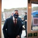 Labour Party leader Sir Keir Starmer during a visit to the Portsmouth Gin Distillery. Picture: Stefan Rousseau/PA Wire
