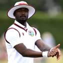 Jayden Seales playing for West Indies