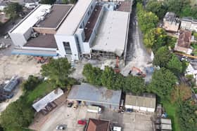 Part of the demolition work at The News Centre. Picture: Marcin Jedrysiak.