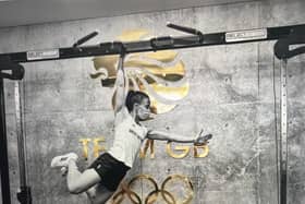 Maddie Hinch training ahead of the Tokyo Olympics