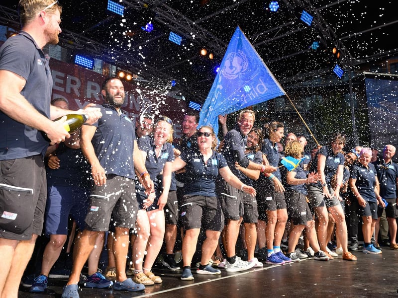 The UNICEF team finished fourth overall.Picture: Keith Woodland (270721-182)