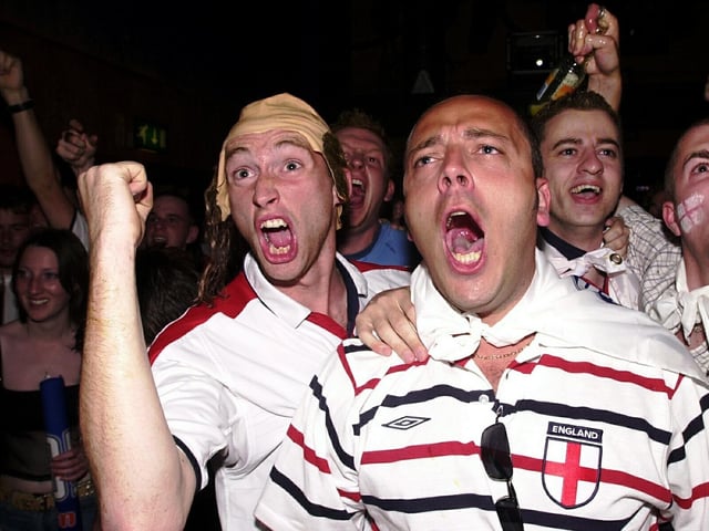 England football fans at Walkabout bar in Guildhall Walk - was this you?
