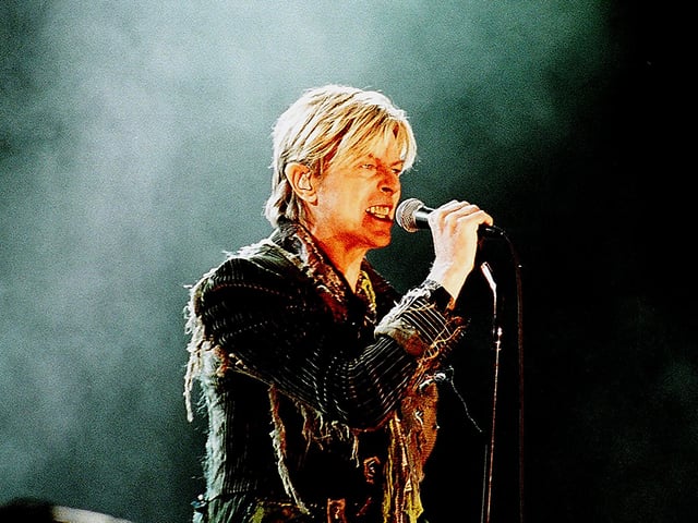 David Bowie at the Isle of Wight Festival on June 13, 2004